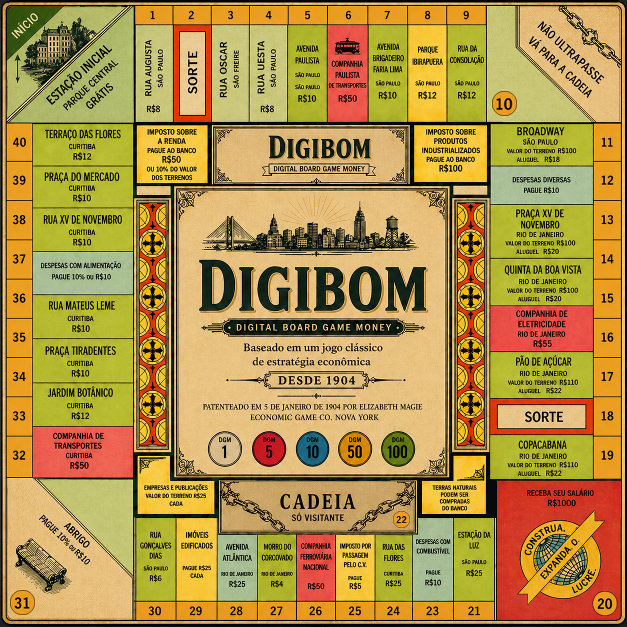 Tabuleiro DIGIBOM